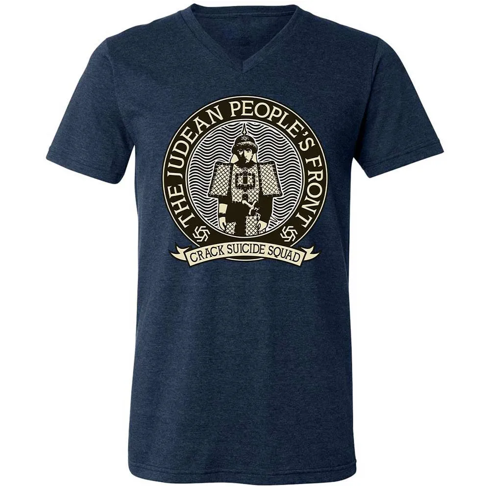 Unisex V-Neck T-Shirt - ZSWCV9KZ - Heather Navy - 13