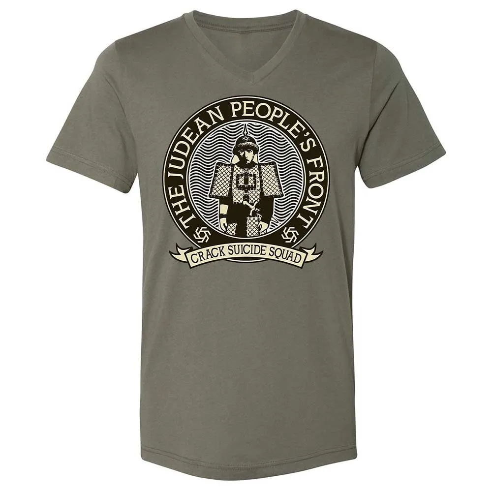 Unisex V-Neck T-Shirt - ZSWCV9KZ - Military Green - 15