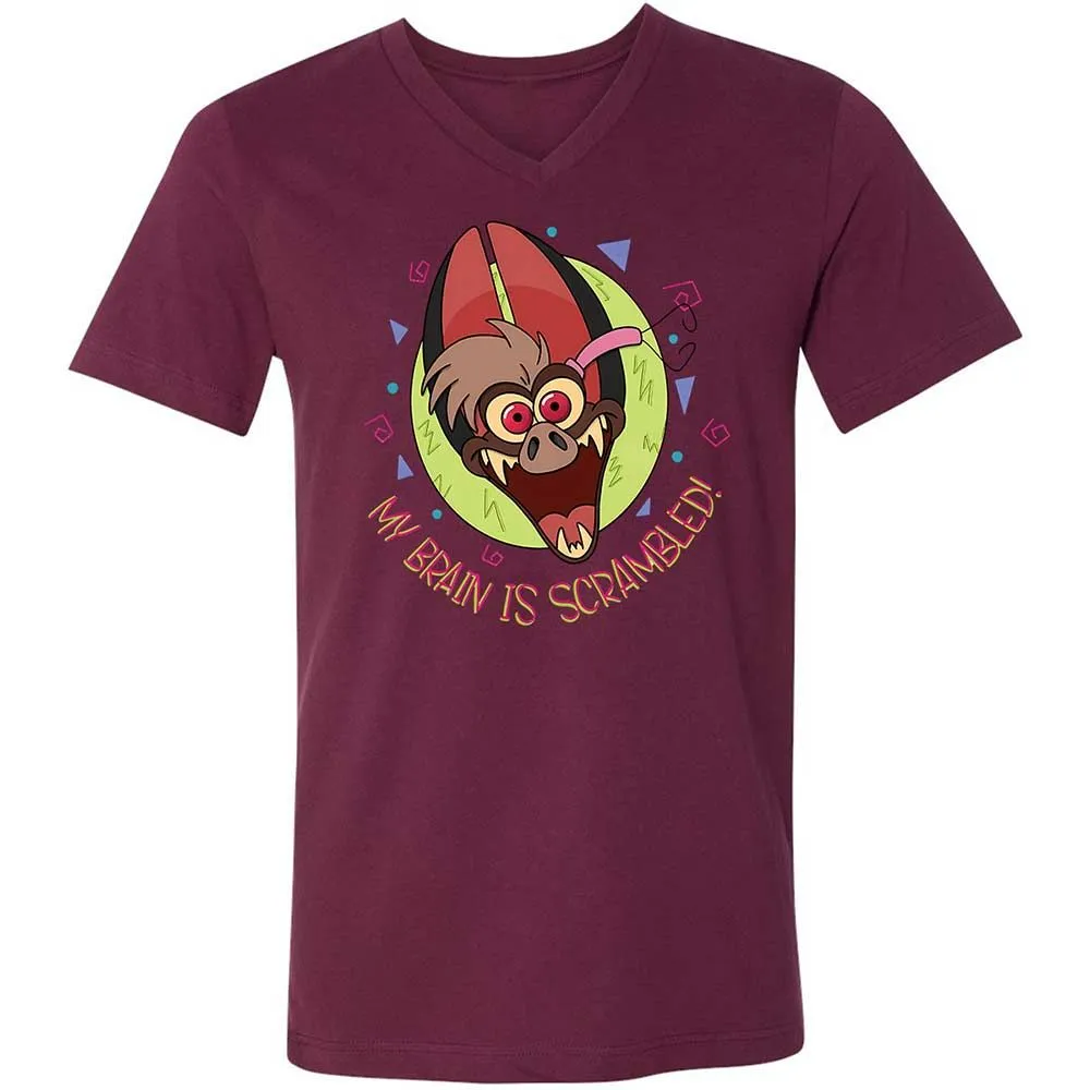 Unisex V-Neck T-Shirt - 5DGU18T5 - Maroon - 14