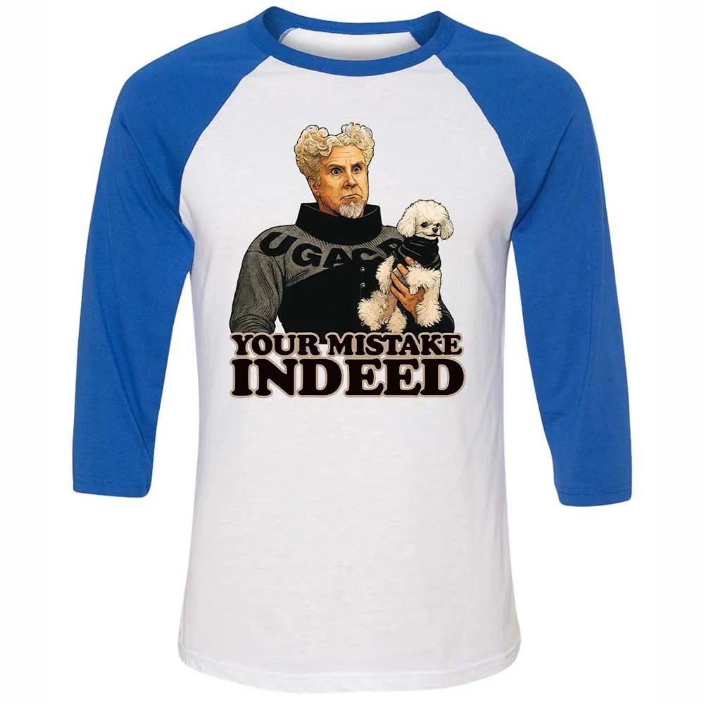Unisex 3/4 Baseball Tee - VDRHCM4U - White/True Royal - 10