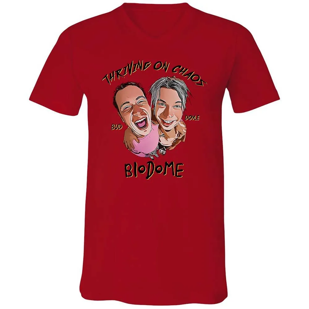 Unisex V-Neck T-Shirt - AZARFM85 - Red - 5