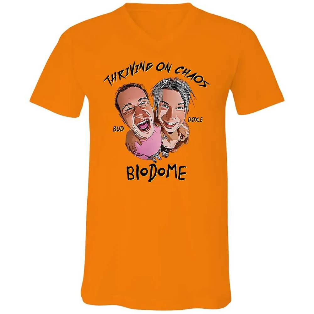 Unisex V-Neck T-Shirt - AZARFM85 - Orange - 7