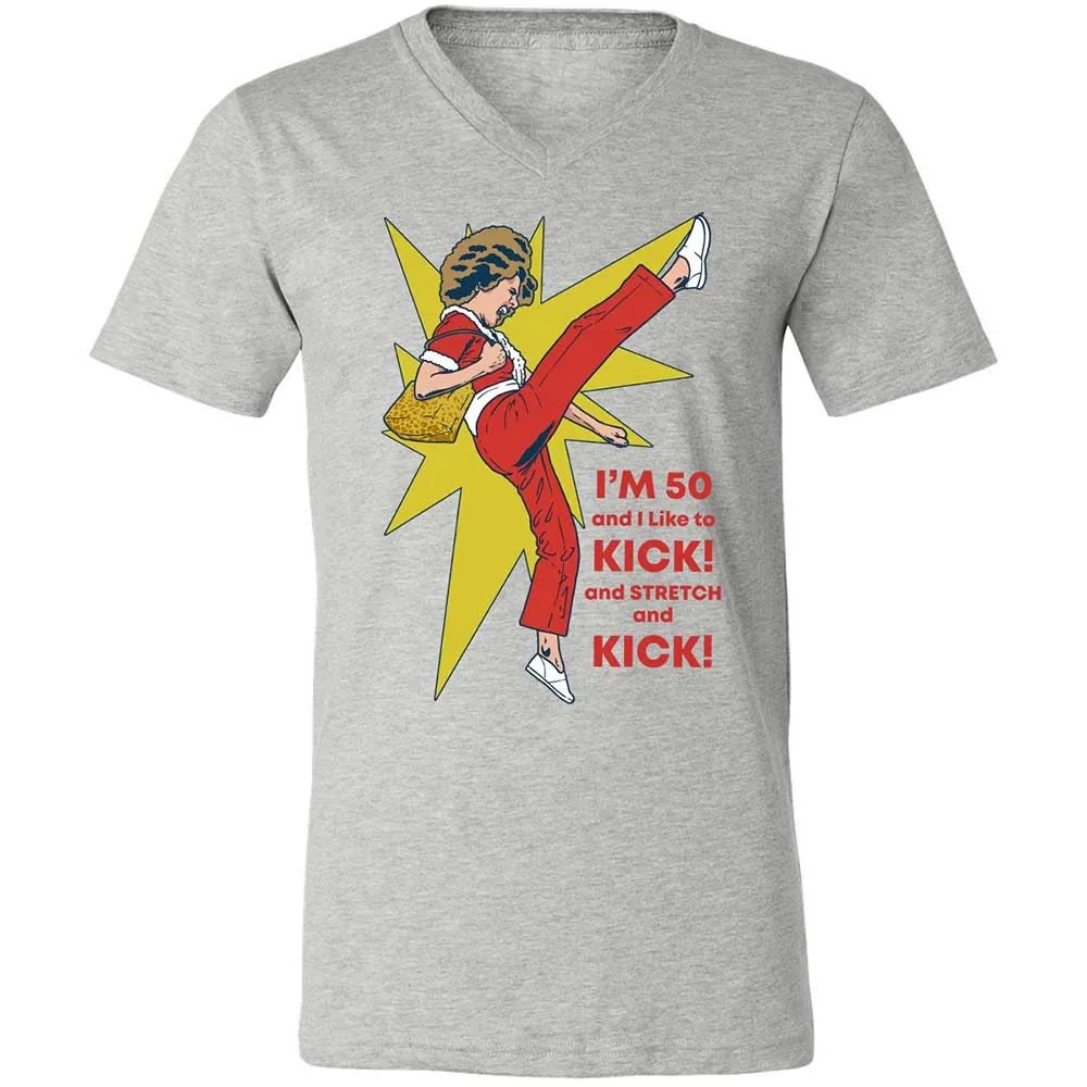 Unisex V-Neck T-Shirt - 4TNNU7HN - Athletic Heather - 2