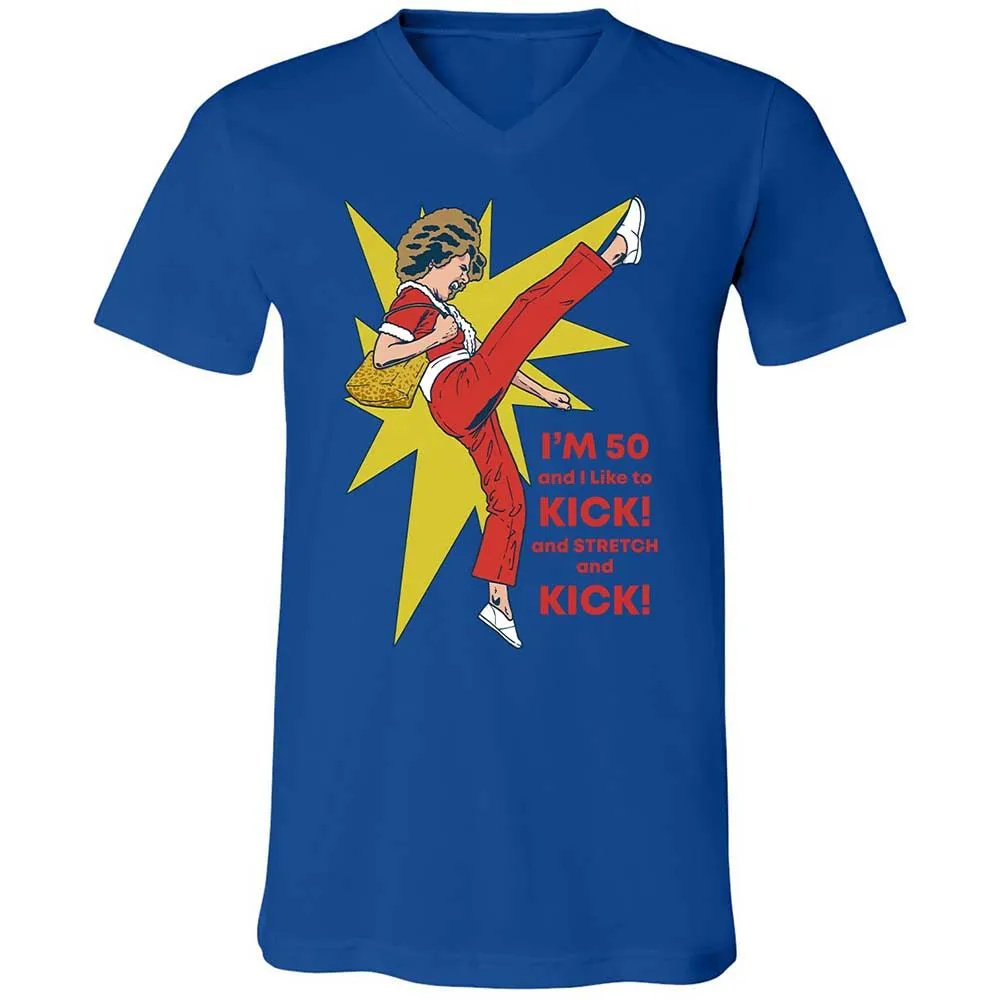 Unisex V-Neck T-Shirt - 4TNNU7HN - True Royal - 3