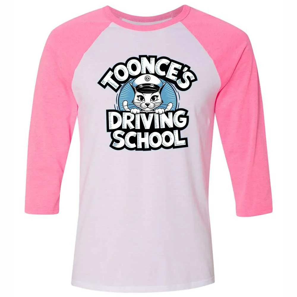 Unisex 3/4 Baseball Tee - JGHUGYCB - White/Neon Pink - 12