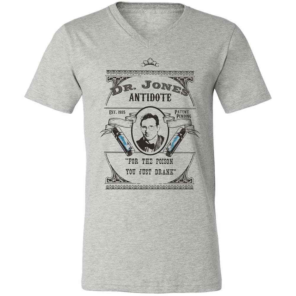 Unisex V-Neck T-Shirt - YFEZFQKR - Athletic Heather - 2