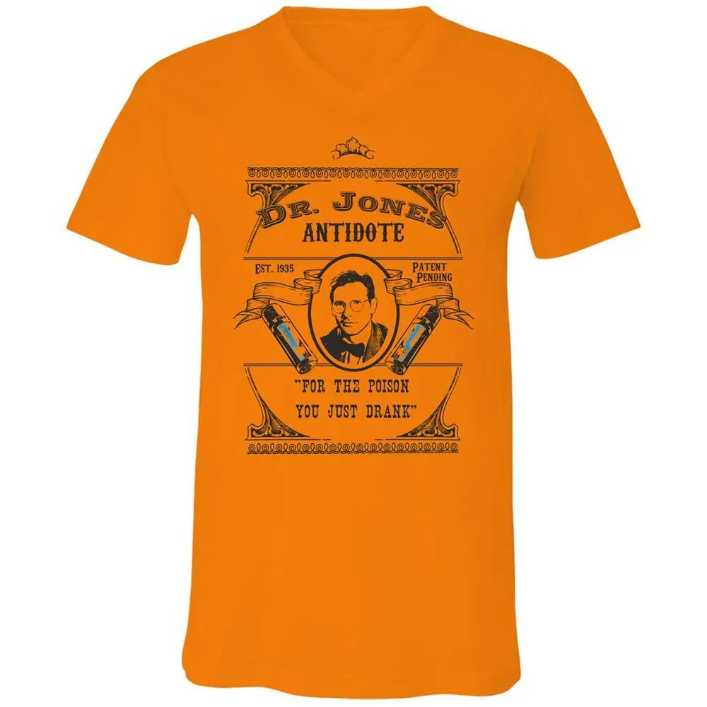 Unisex V-Neck T-Shirt - YFEZFQKR - Orange - 7