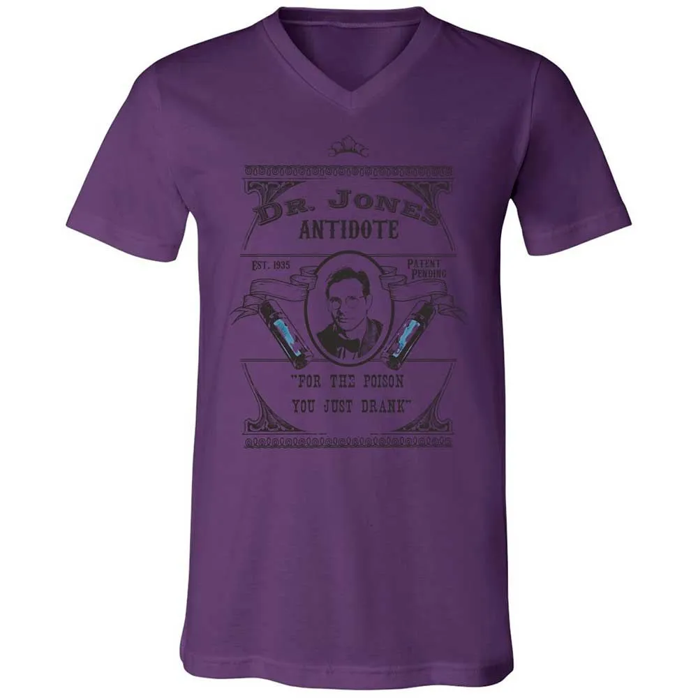 Unisex V-Neck T-Shirt - YFEZFQKR - Team Purple - 10