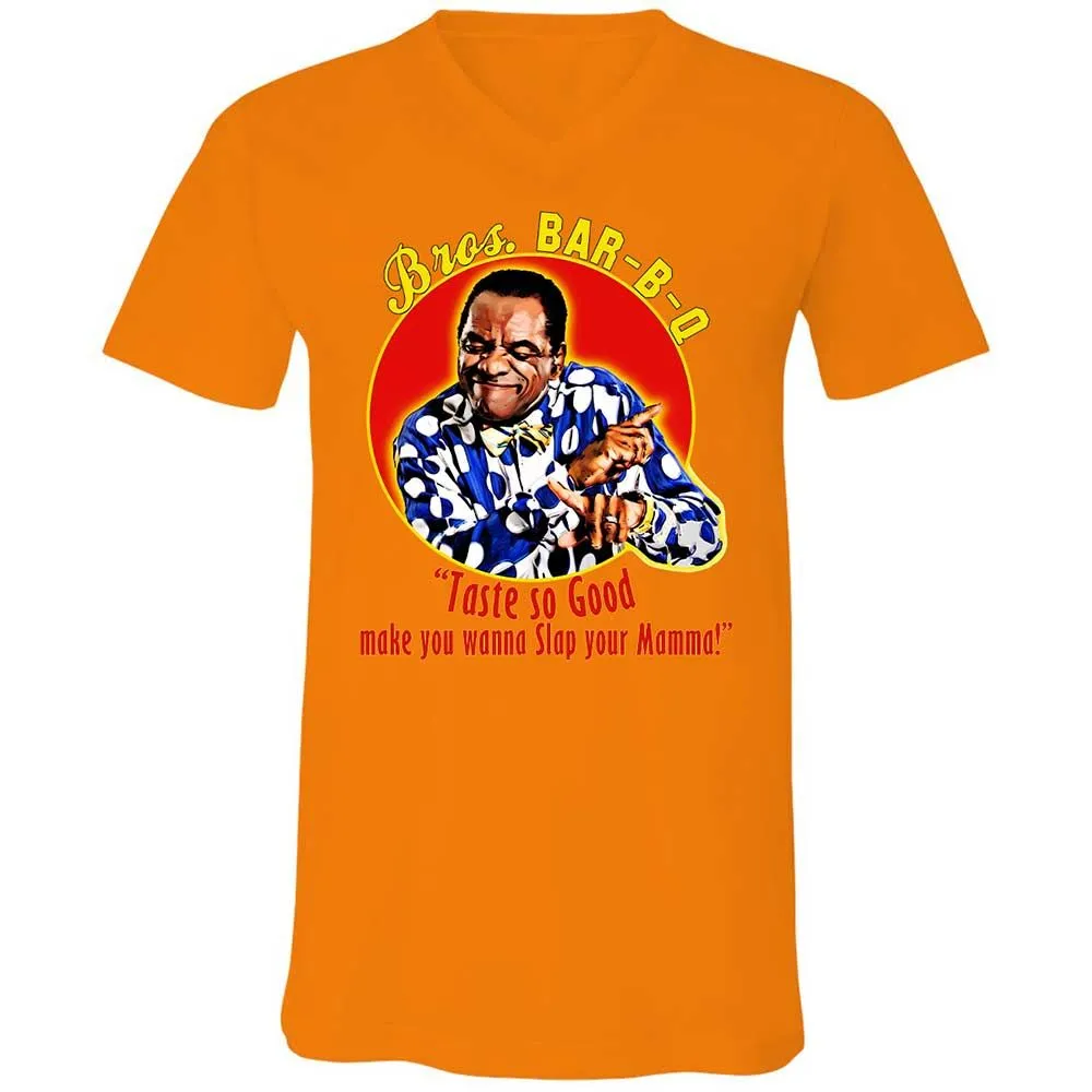 Unisex V-Neck T-Shirt - 7CPYE1EF - Orange - 7