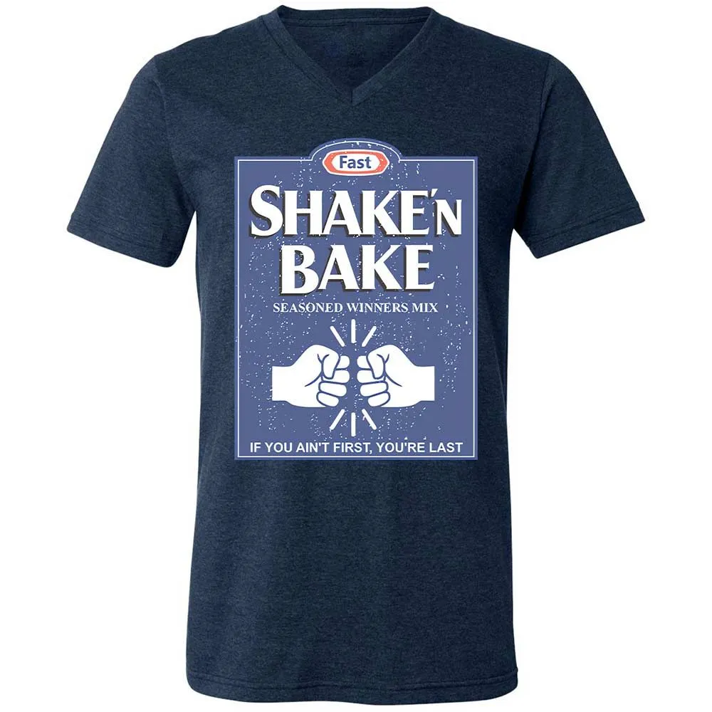 Unisex V-Neck T-Shirt - DD44RRWL - Heather Navy - 13