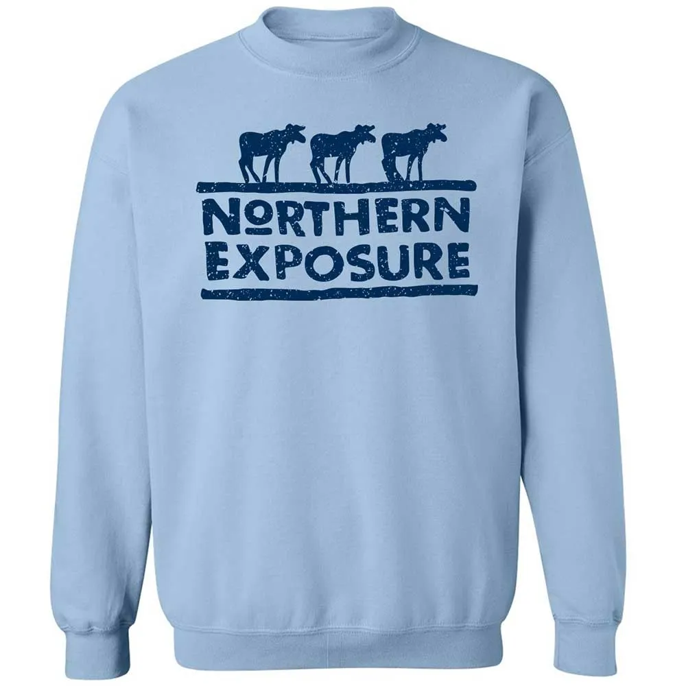 Classic Unisex Sweatshirt - M7QCWTPW - Light Blue - 4