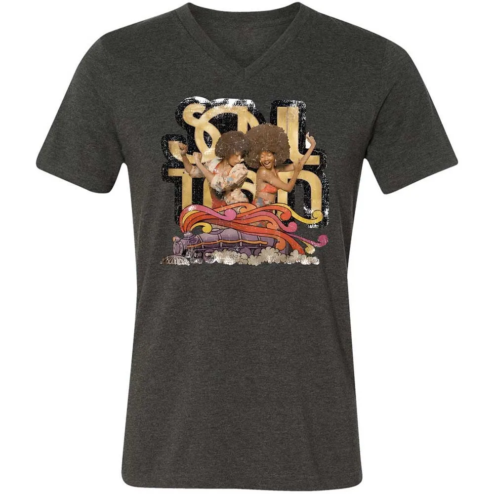 Retro Soul Train Dance Vibes - Dark Grey Heather - 8