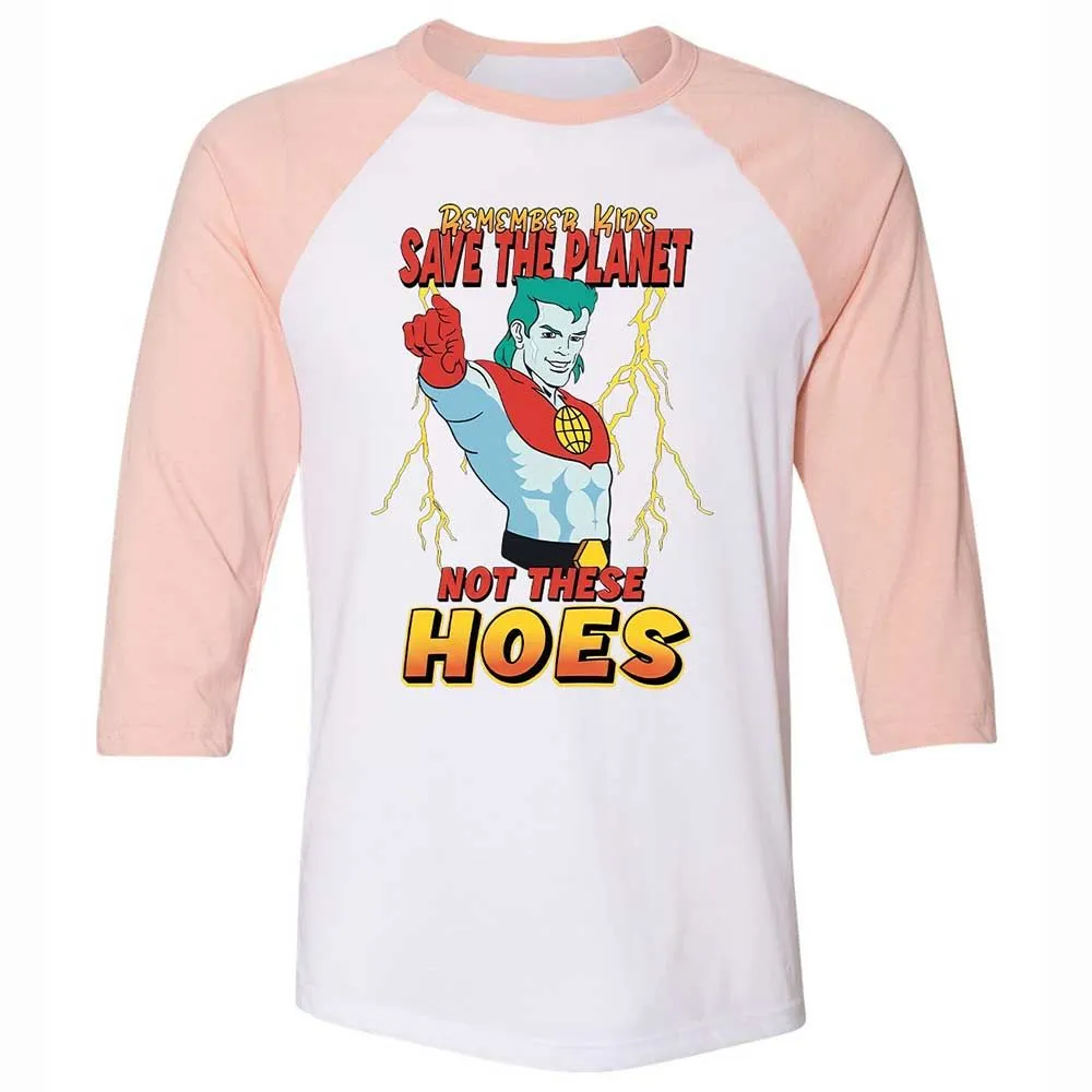 Unisex 3/4 Baseball Tee - HC8DVHZ2 - White/Heather Peach - 5