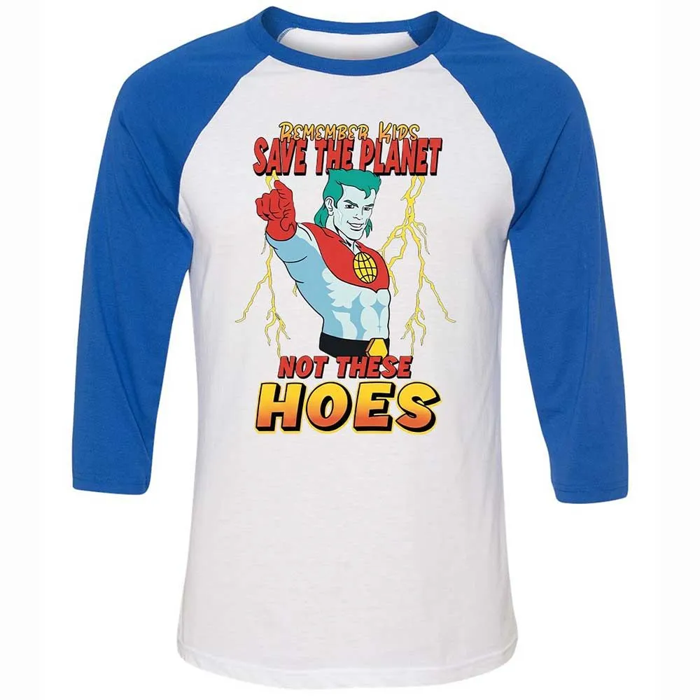 Unisex 3/4 Baseball Tee - HC8DVHZ2 - White/True Royal - 10