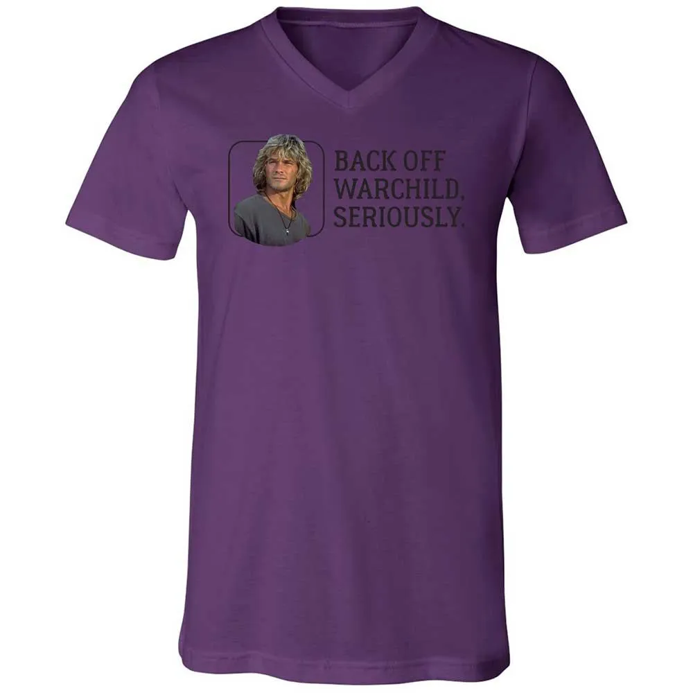 Unisex V-Neck T-Shirt - ZEWKMKDA - Team Purple - 10