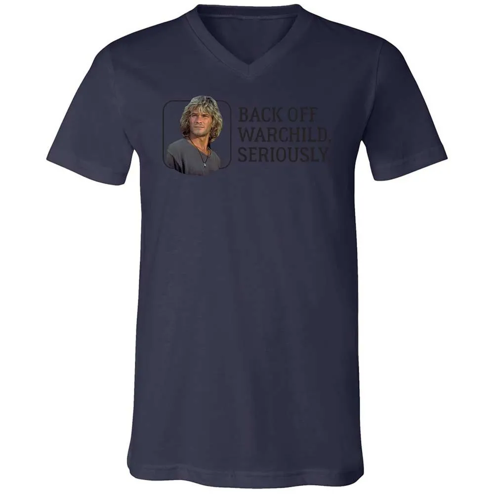 Unisex V-Neck T-Shirt - ZEWKMKDA - Navy - 12