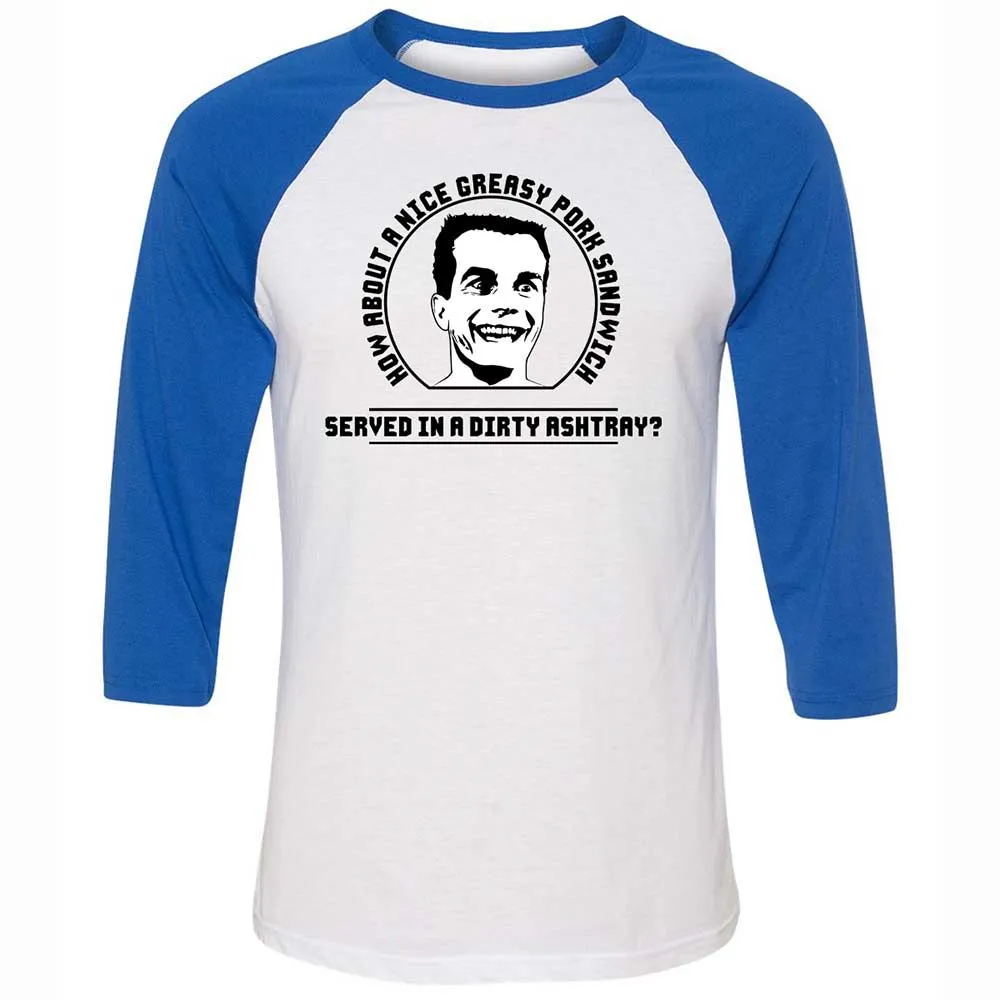 Unisex 3/4 Baseball Tee - 5X94EEDM - White/True Royal - 10