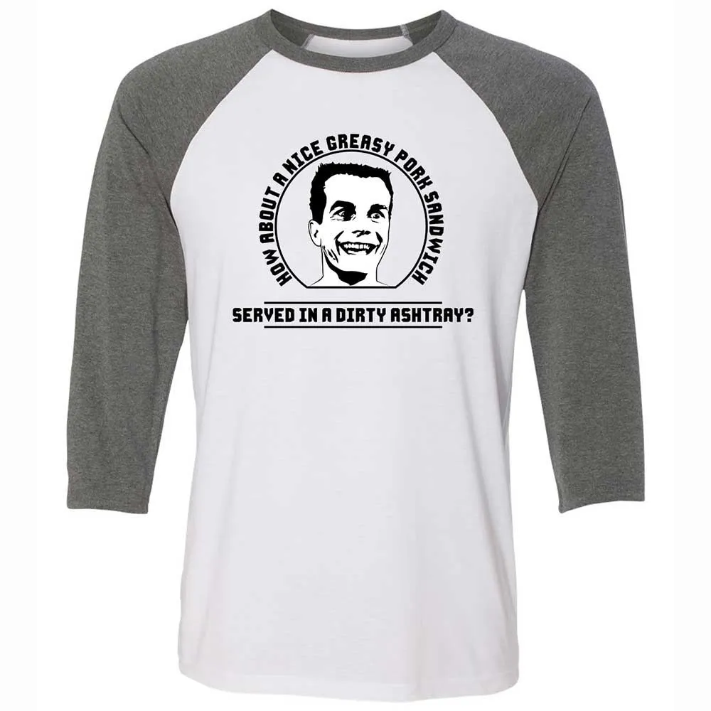 Unisex 3/4 Baseball Tee - 5X94EEDM - White/Deep Heather - 11
