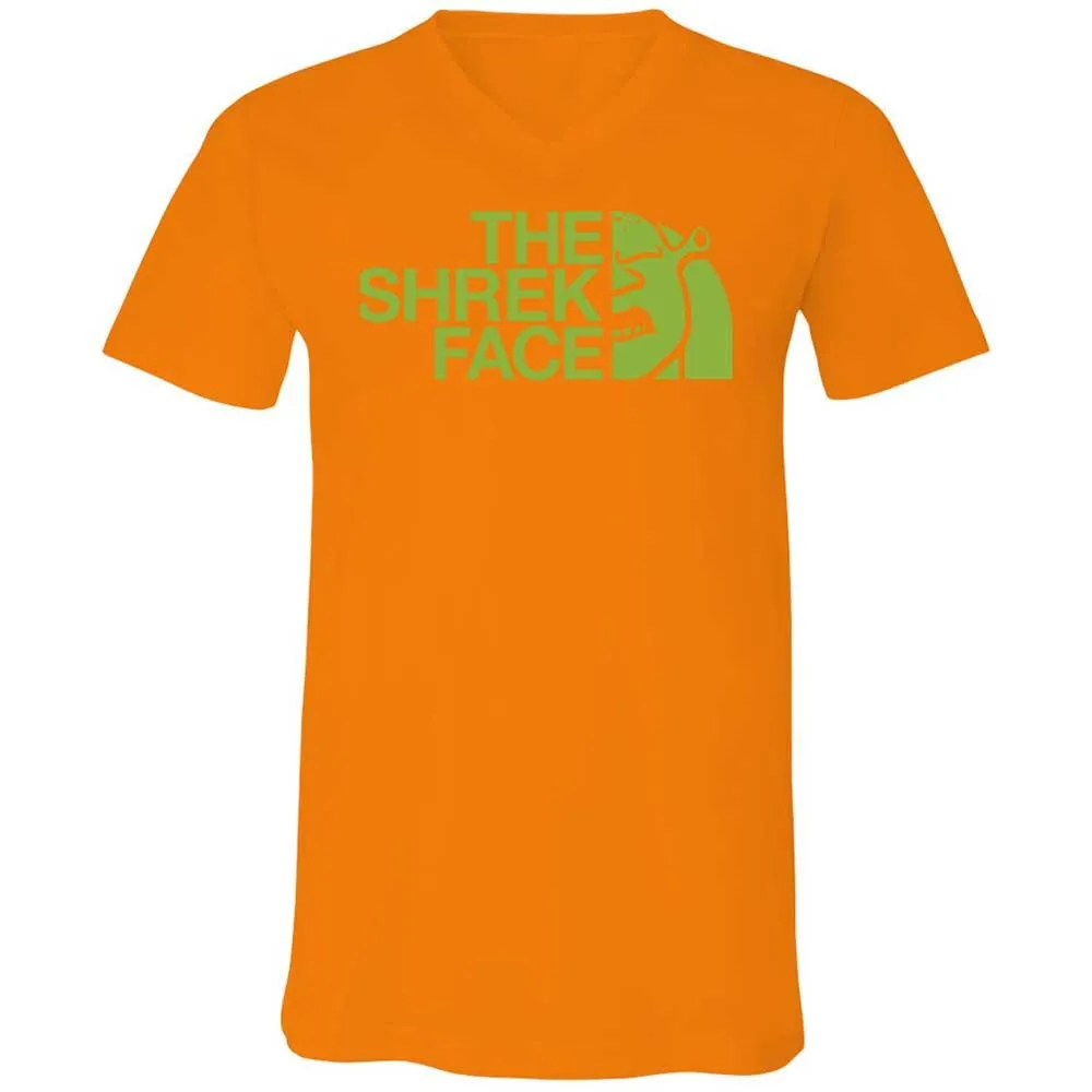 Unisex V-Neck T-Shirt - 4NDXKCHW - Orange - 7
