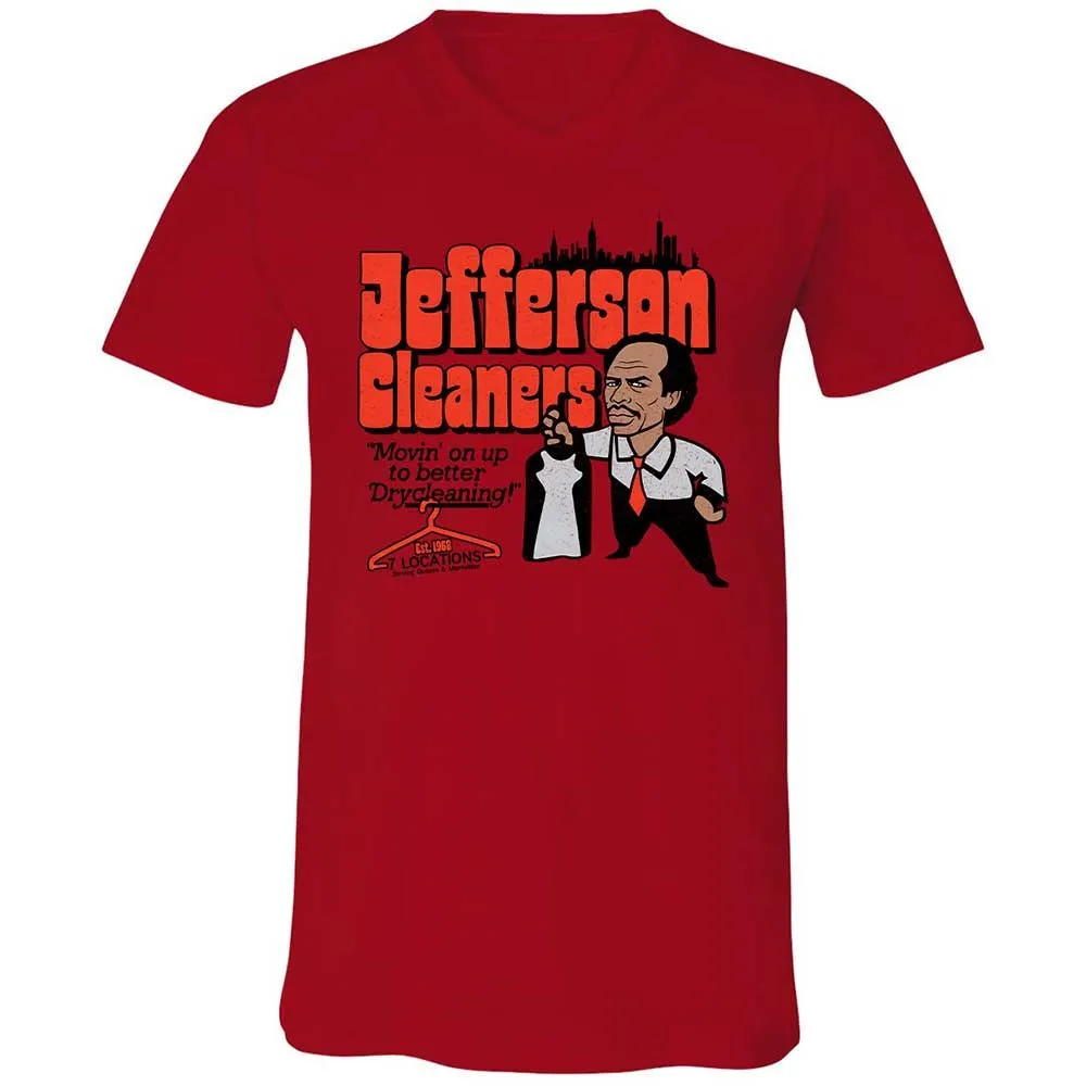 Unisex V-Neck T-Shirt - 3B5VWC3E - Red - 5