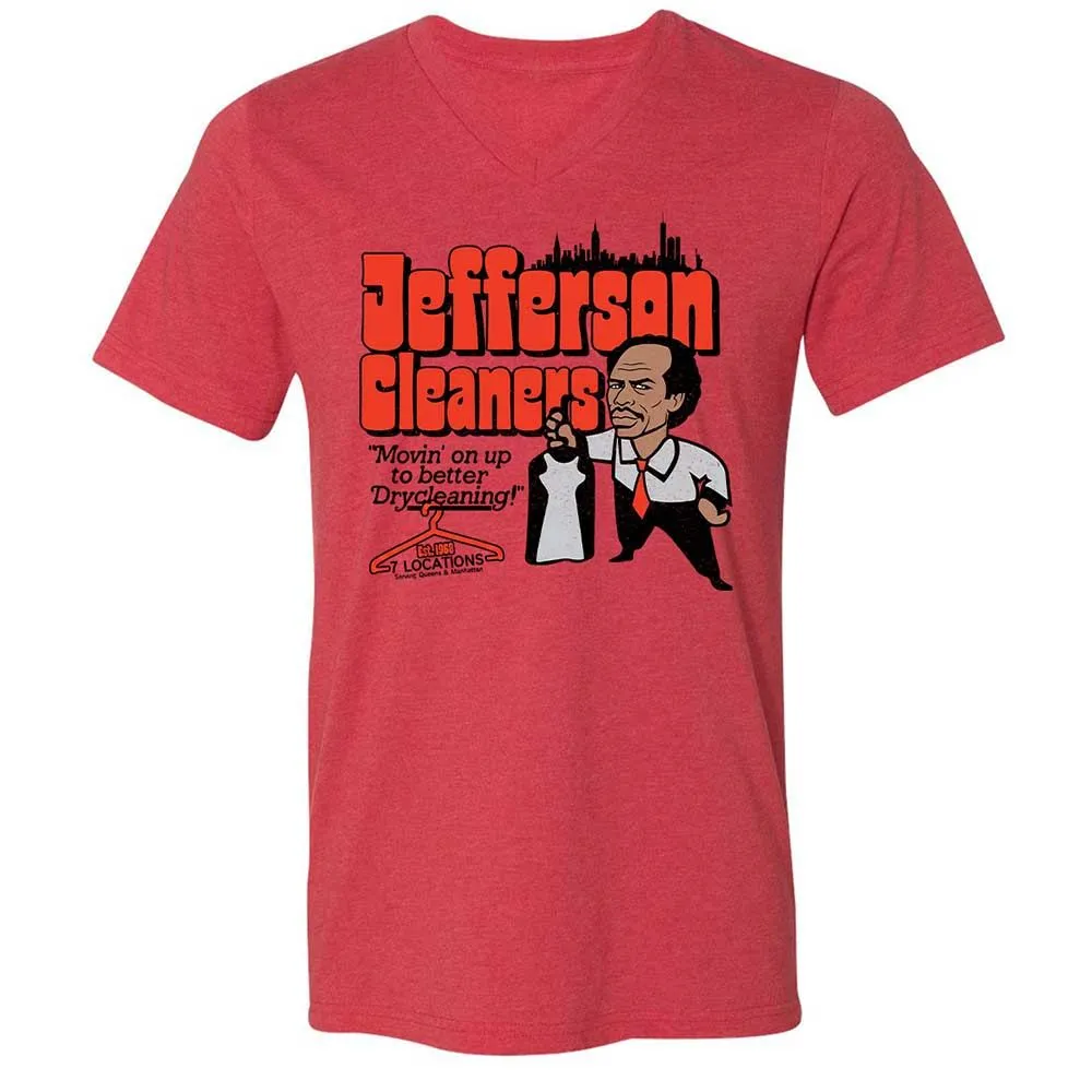 Unisex V-Neck T-Shirt - 3B5VWC3E - Heather Red - 6