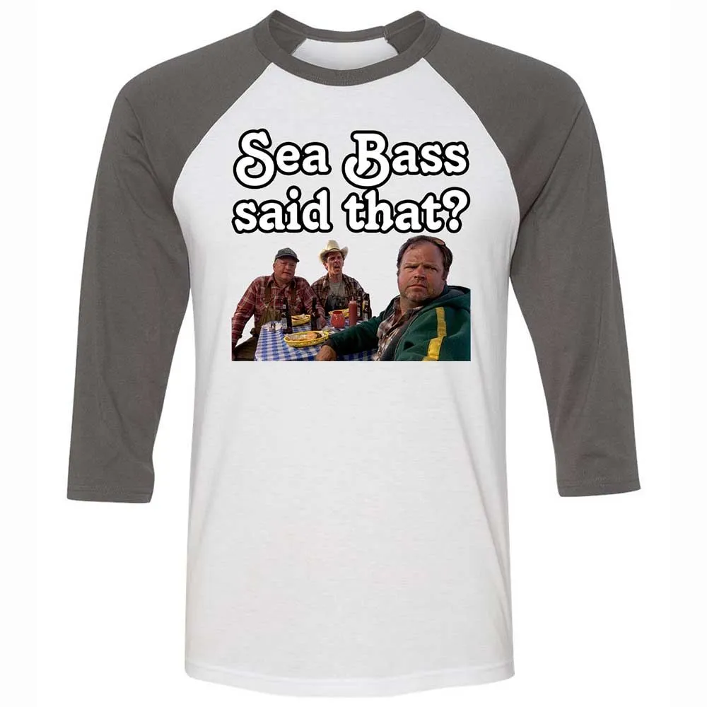 Unisex 3/4 Baseball Tee - 9Z2GY8GD - White/Asphalt - 2