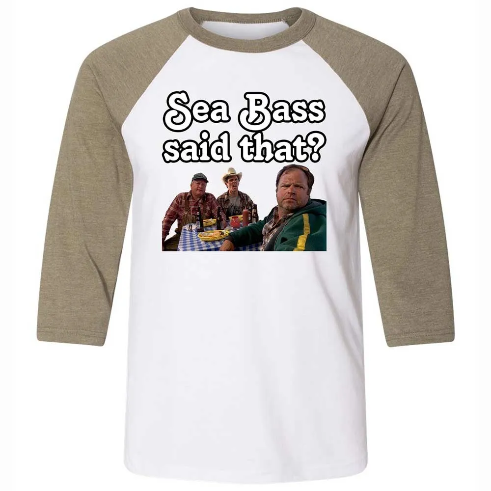 Unisex 3/4 Baseball Tee - 9Z2GY8GD - White/Heather Olive - 4