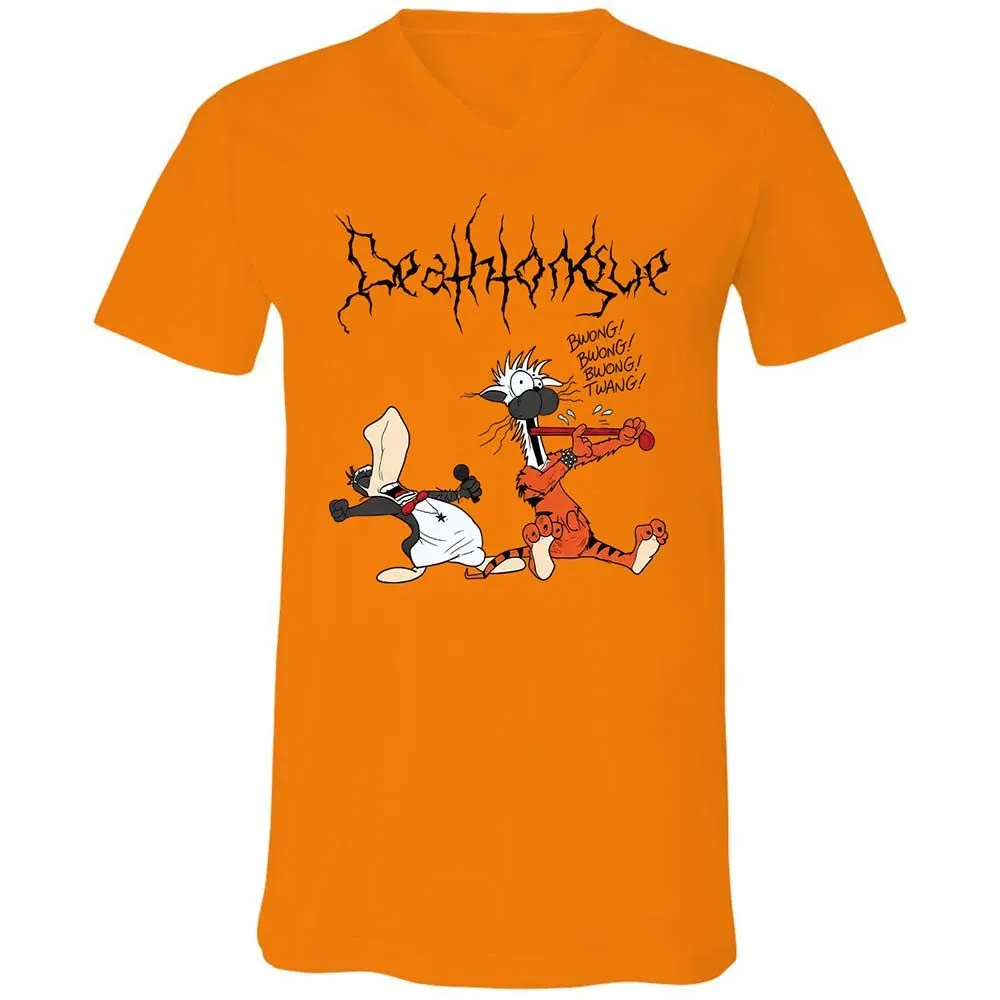 Unisex V-Neck T-Shirt - BV5STU4C - Orange - 7