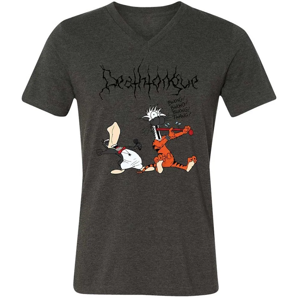 Unisex V-Neck T-Shirt - BV5STU4C - Dark Grey Heather - 8