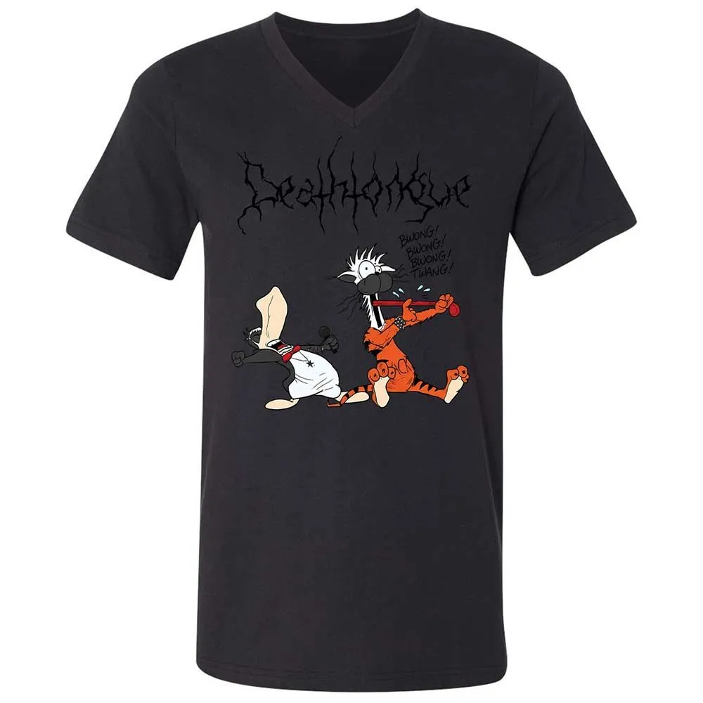 Unisex V-Neck T-Shirt - BV5STU4C - Black - 11