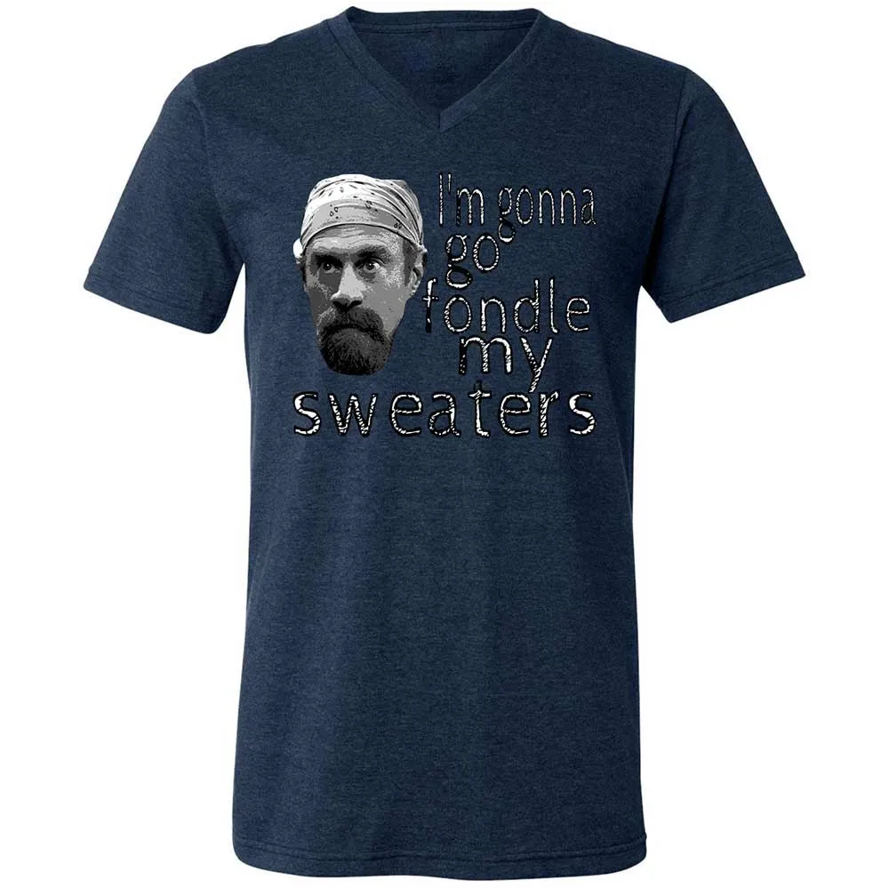 Fondle my sweaters - Heather Navy - 13