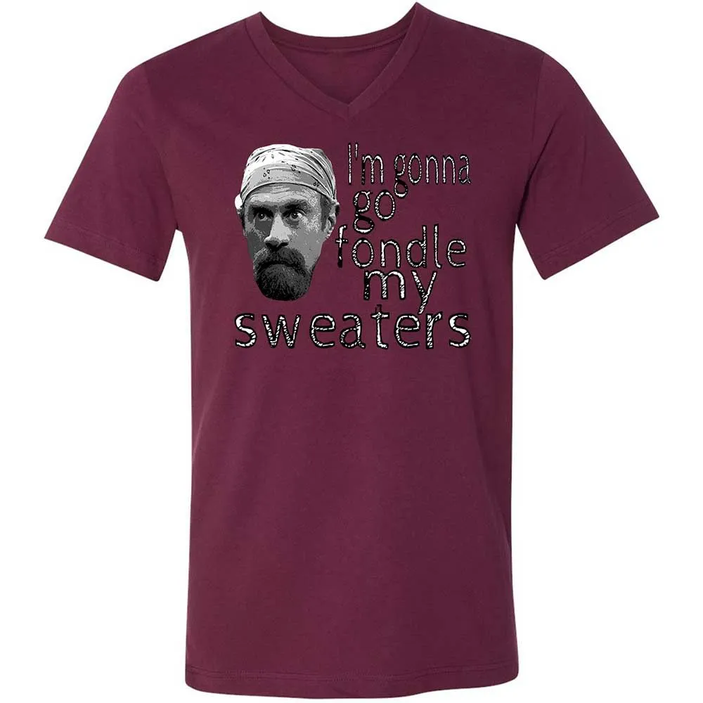 Fondle my sweaters - Maroon - 14