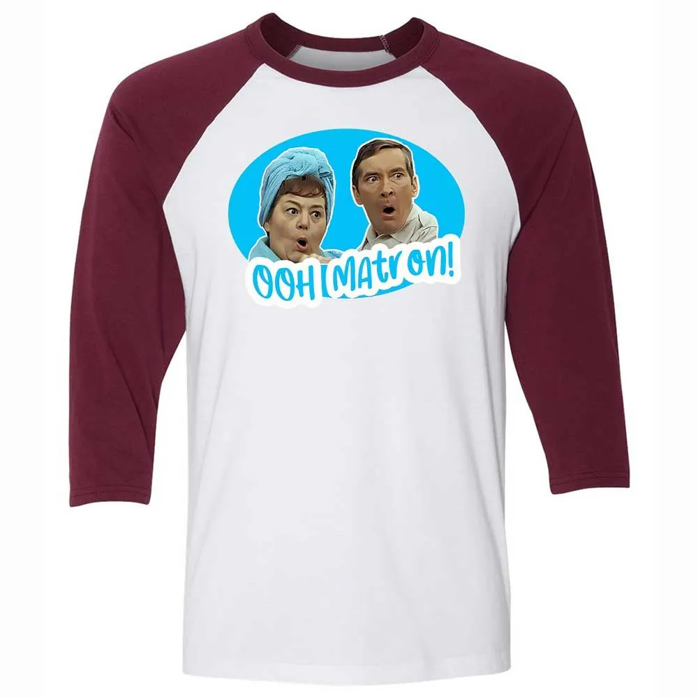 Unisex 3/4 Baseball Tee - EUH3KW9S - White/Maroon - 7