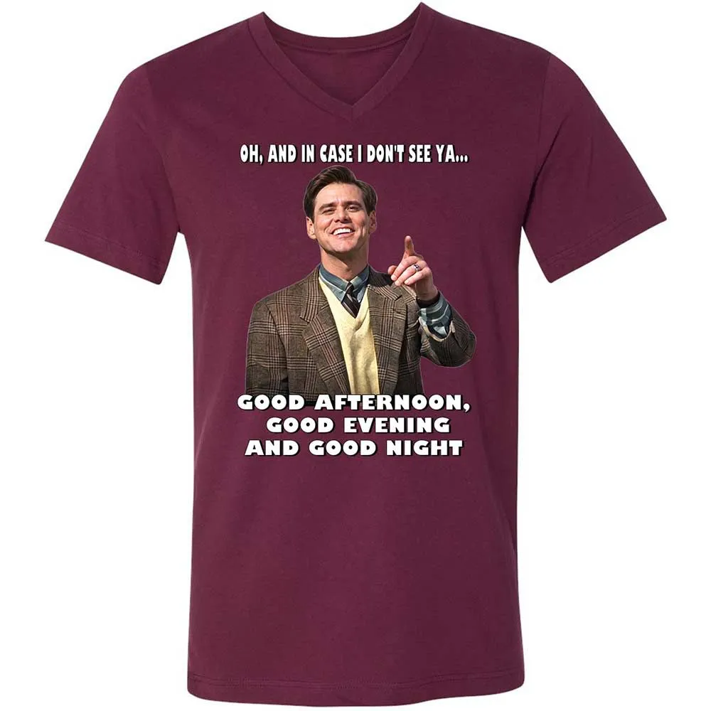 Unisex V-Neck T-Shirt - A7Y3ZZX3 - Maroon - 14