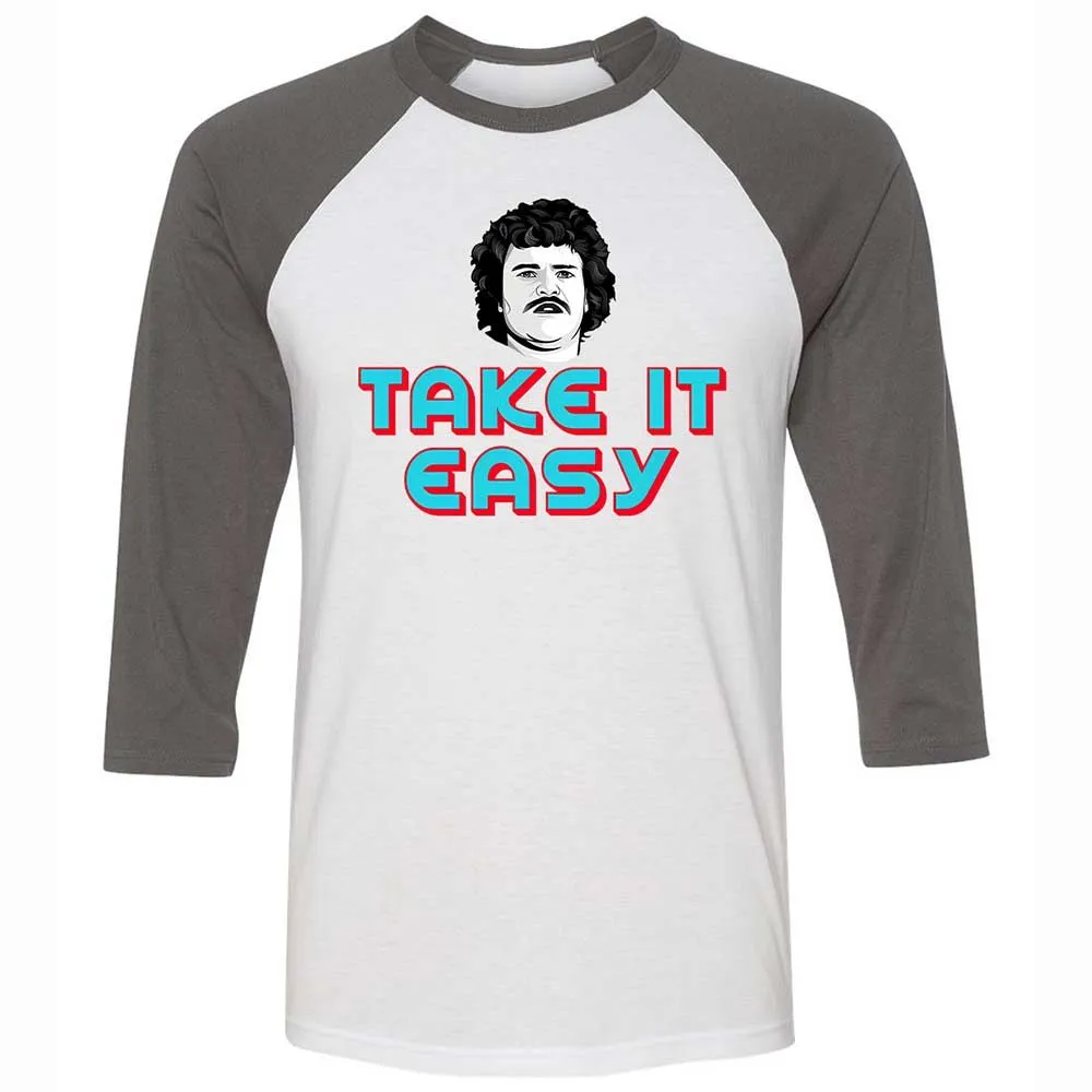 Unisex 3/4 Baseball Tee - 8NFT2EJ9 - White/Asphalt - 2