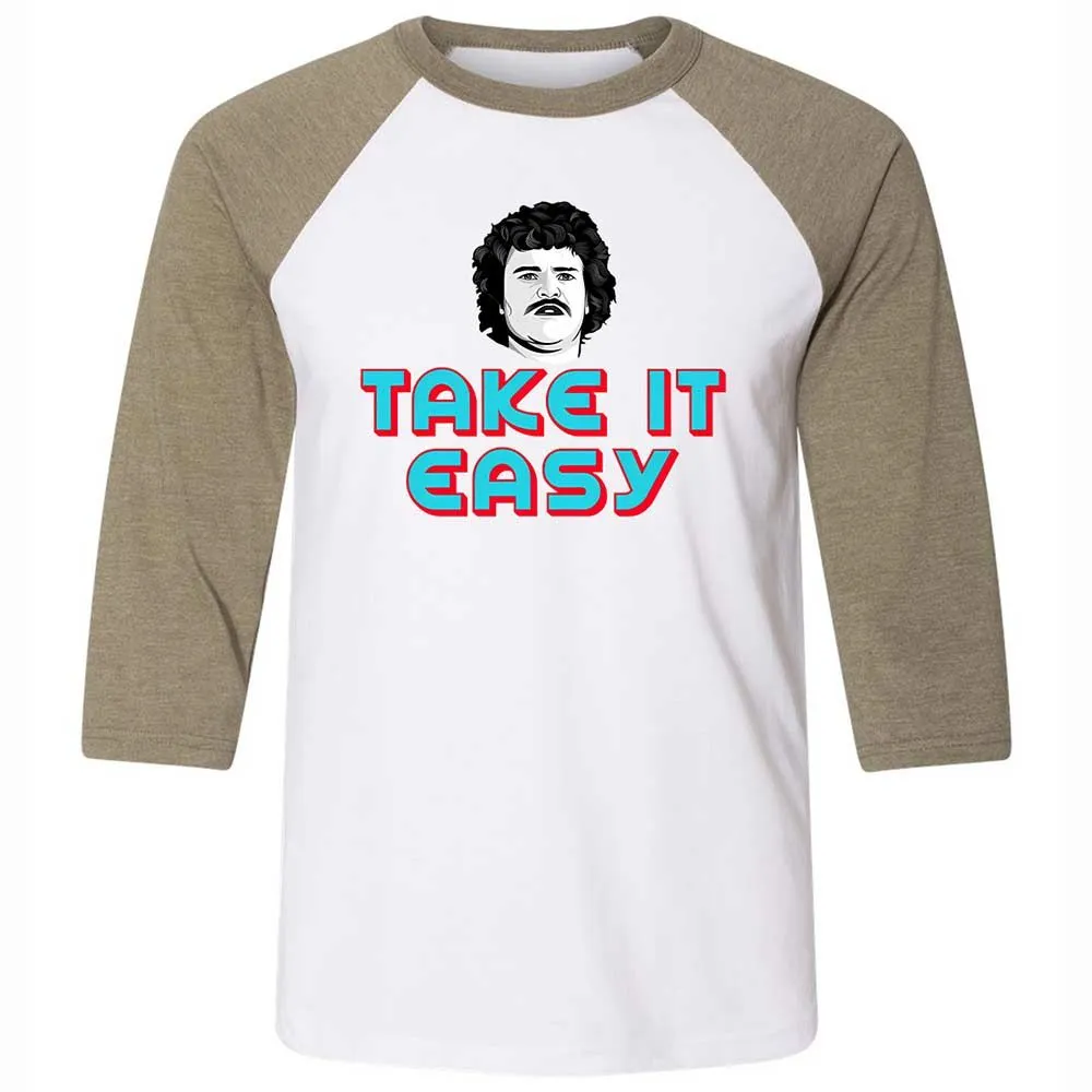 Unisex 3/4 Baseball Tee - 8NFT2EJ9 - White/Heather Olive - 4