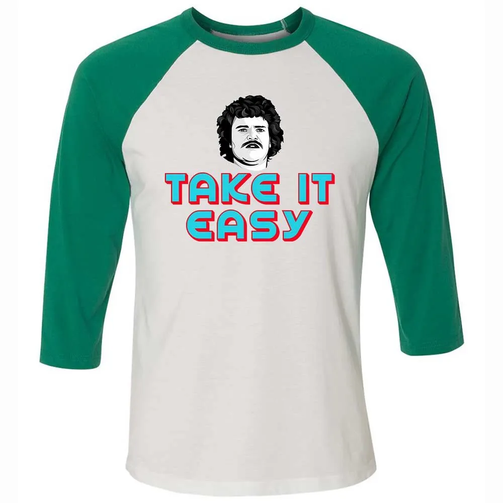 Unisex 3/4 Baseball Tee - 8NFT2EJ9 - White/Kelly - 6