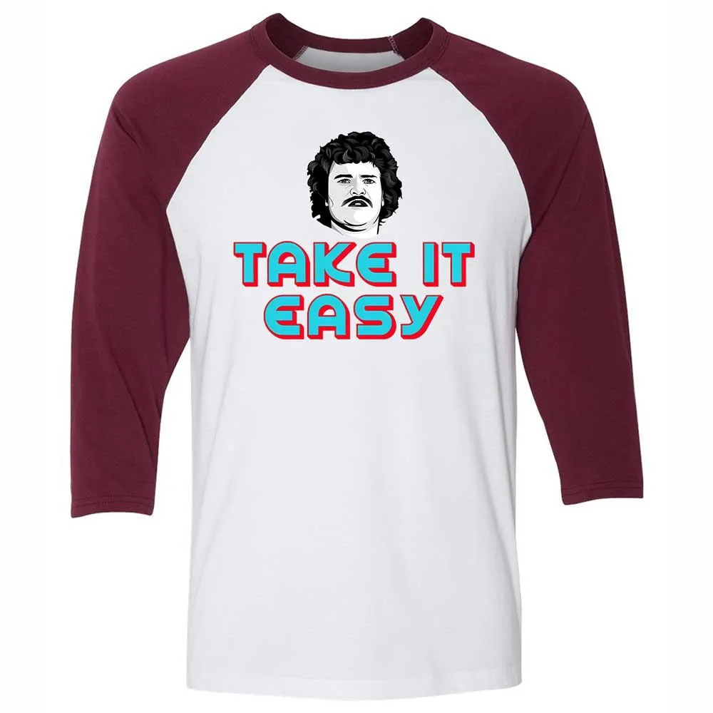 Unisex 3/4 Baseball Tee - 8NFT2EJ9 - White/Maroon - 7