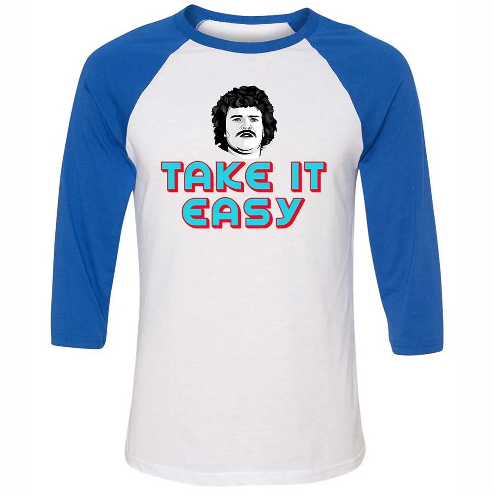 Unisex 3/4 Baseball Tee - 8NFT2EJ9 - White/True Royal - 10