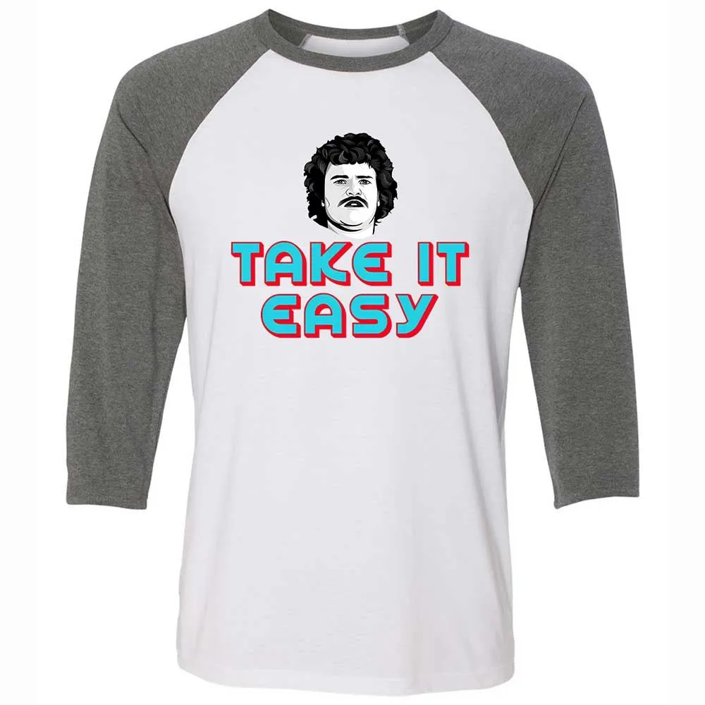 Unisex 3/4 Baseball Tee - 8NFT2EJ9 - White/Deep Heather - 11
