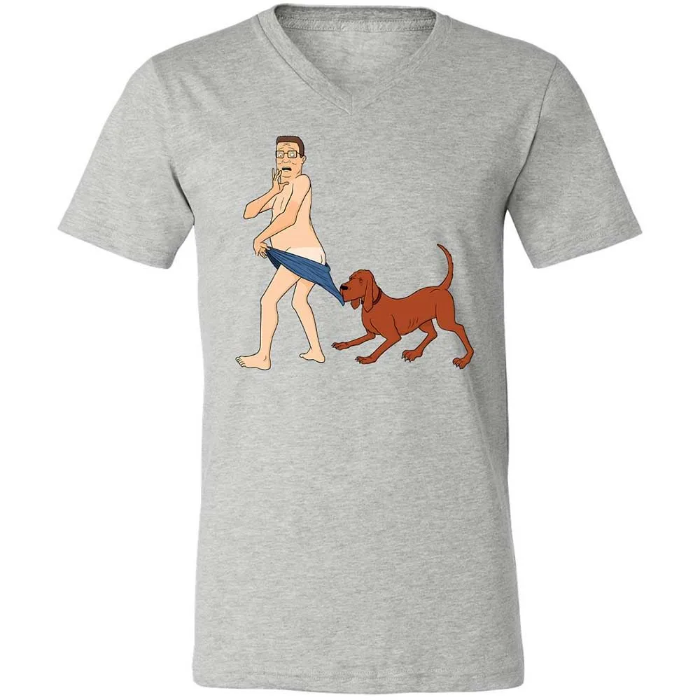 Unisex V-Neck T-Shirt - 4M2FP7QQ - Athletic Heather - 2