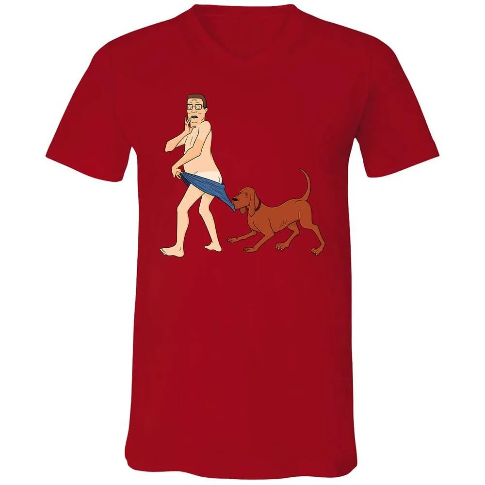 Unisex V-Neck T-Shirt - 4M2FP7QQ - Red - 5