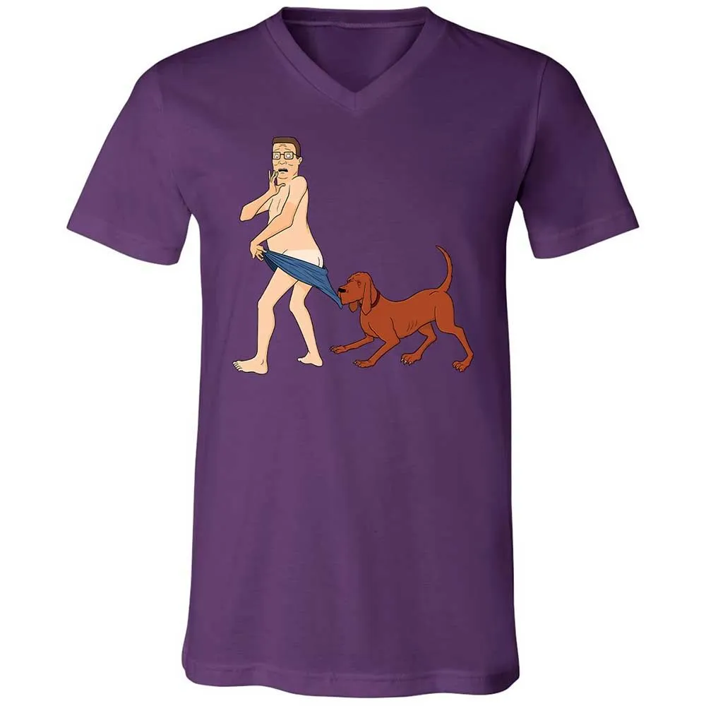 Unisex V-Neck T-Shirt - 4M2FP7QQ - Team Purple - 10