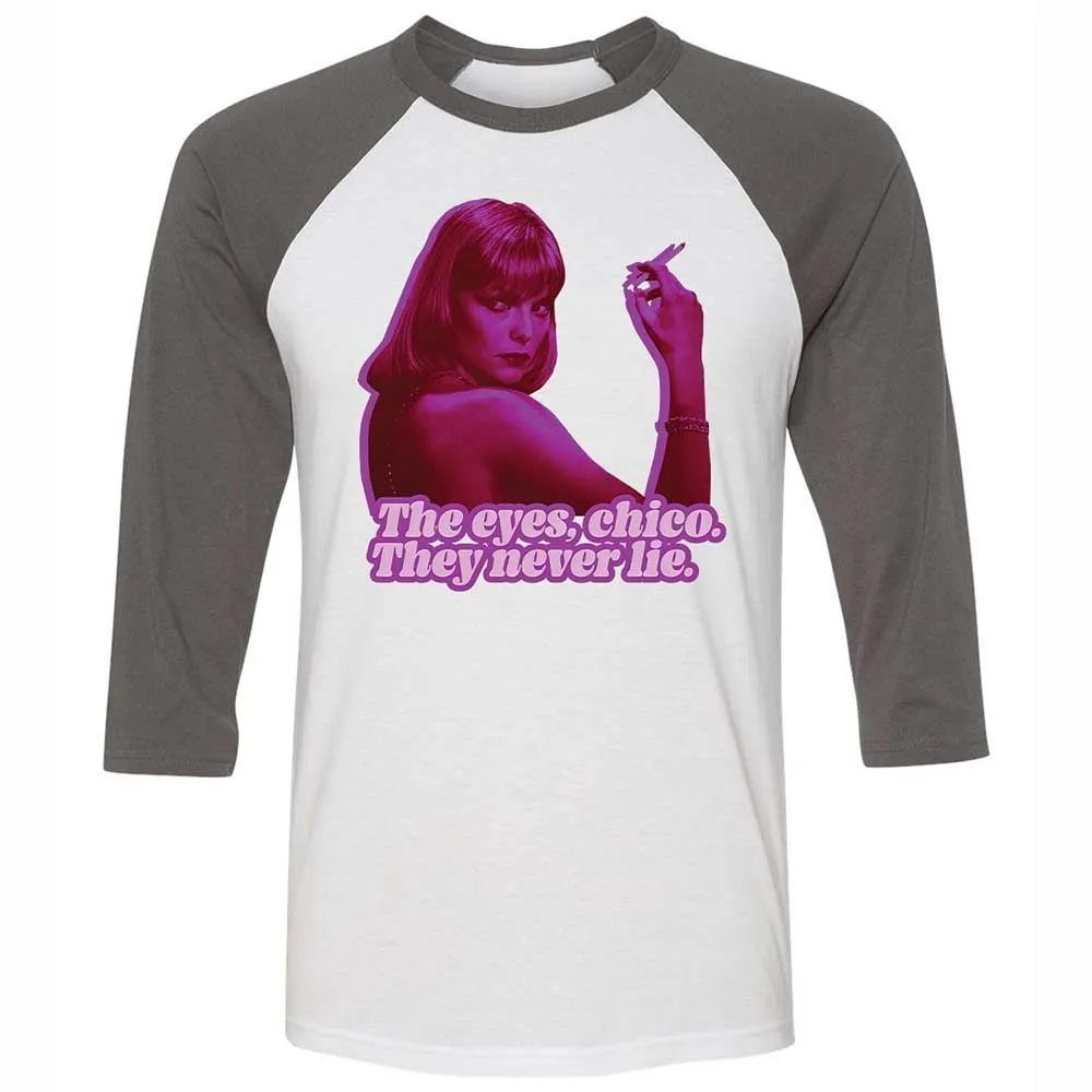 Unisex 3/4 Baseball Tee - JRCFE2FH - White/Asphalt - 2