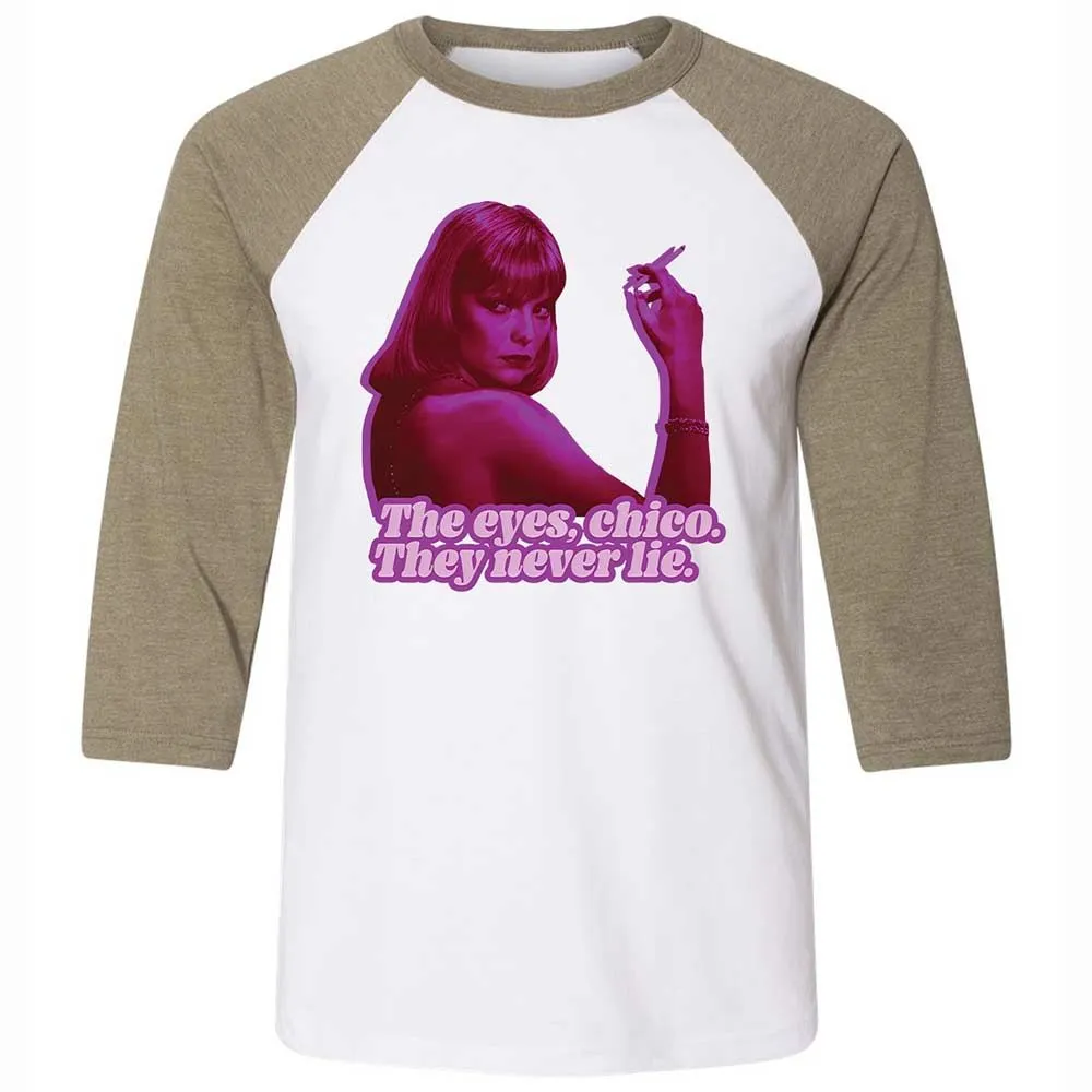Unisex 3/4 Baseball Tee - JRCFE2FH - White/Heather Olive - 4