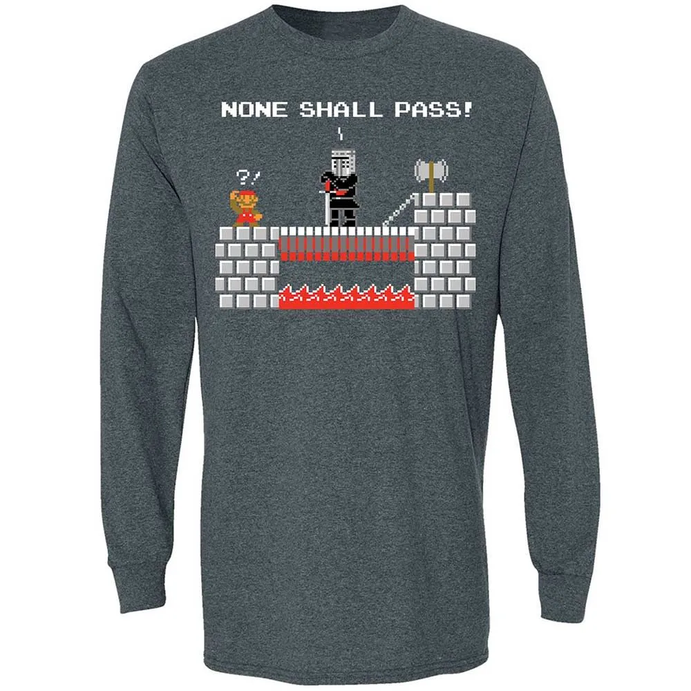 No Plumbers Shall Pass - Dark Heather - 5