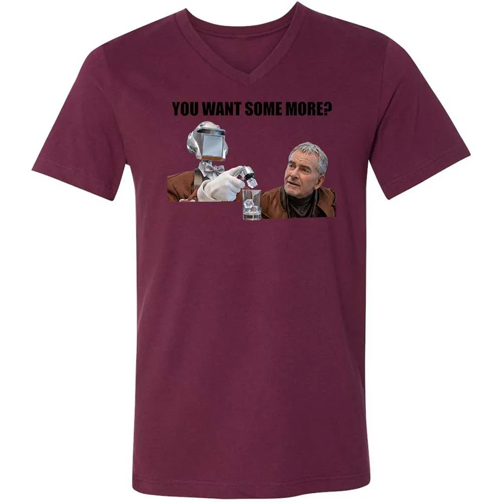 Unisex V-Neck T-Shirt - KMMLLSHX - Maroon - 14