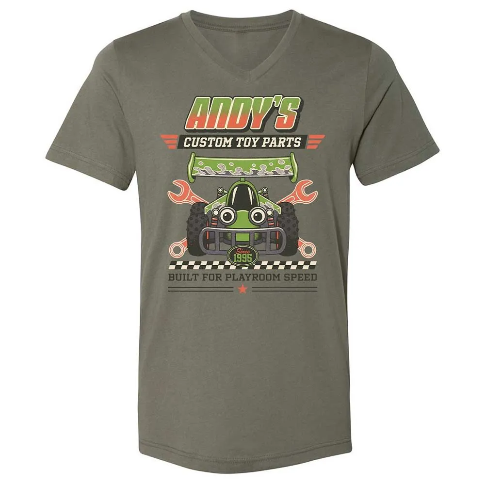 Unisex V-Neck T-Shirt - N9K7PGYB - Military Green - 15