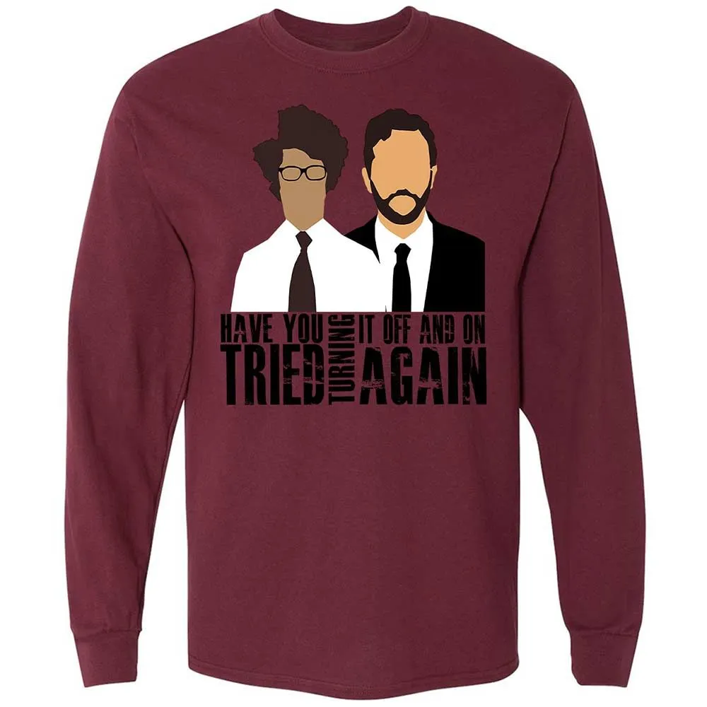 Long Sleeve T-Shirt - UXBJDPUN - Maroon - 16