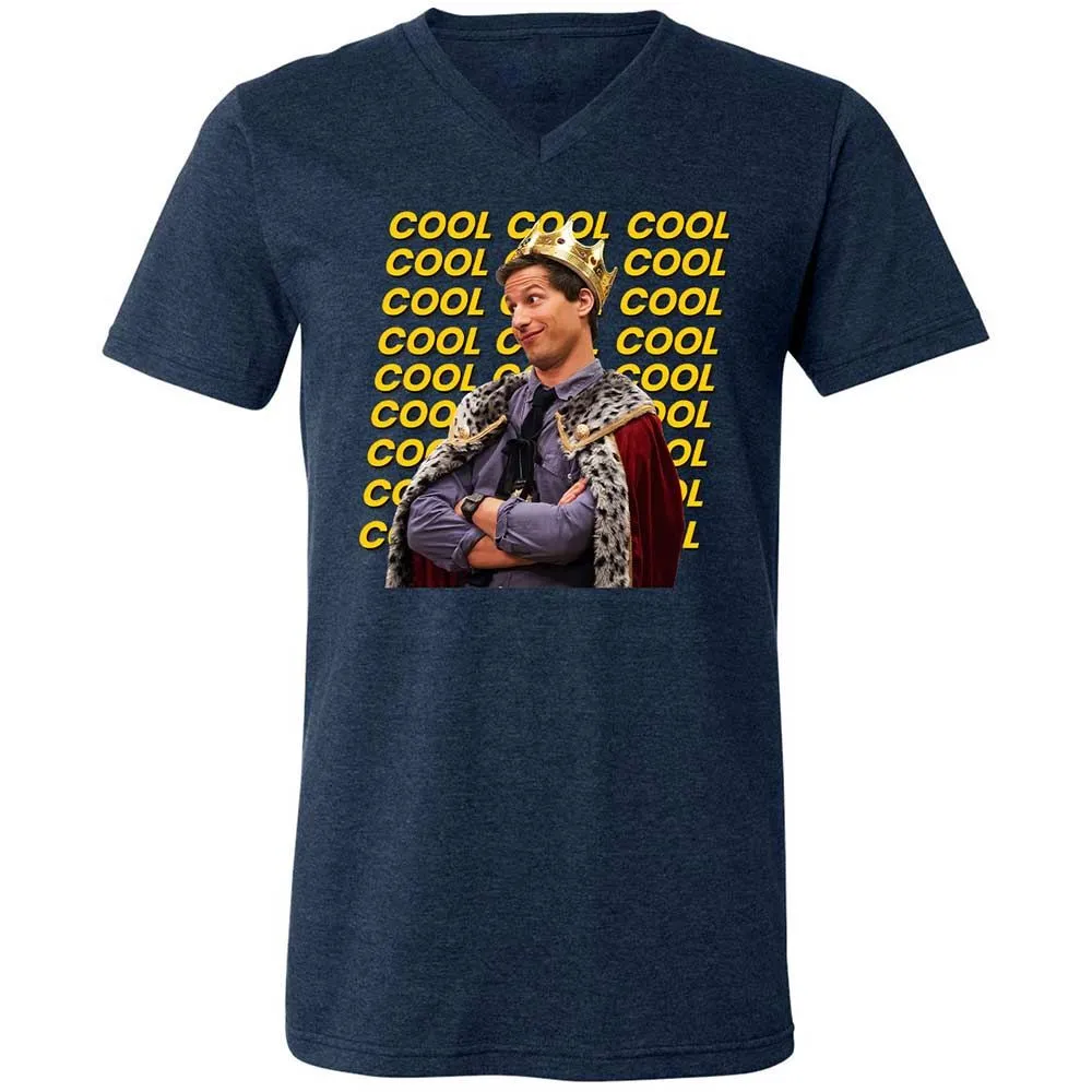Unisex V-Neck T-Shirt - NGB3Y6U3 - Heather Navy - 13